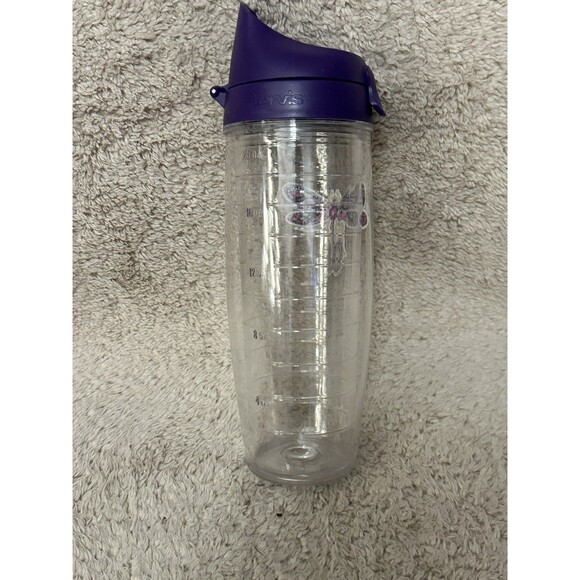 Tervis Tumbler 24oz Clear Purple Lid Dragonfly Hot/Cold Insulated Cup - Picture 3 of 9